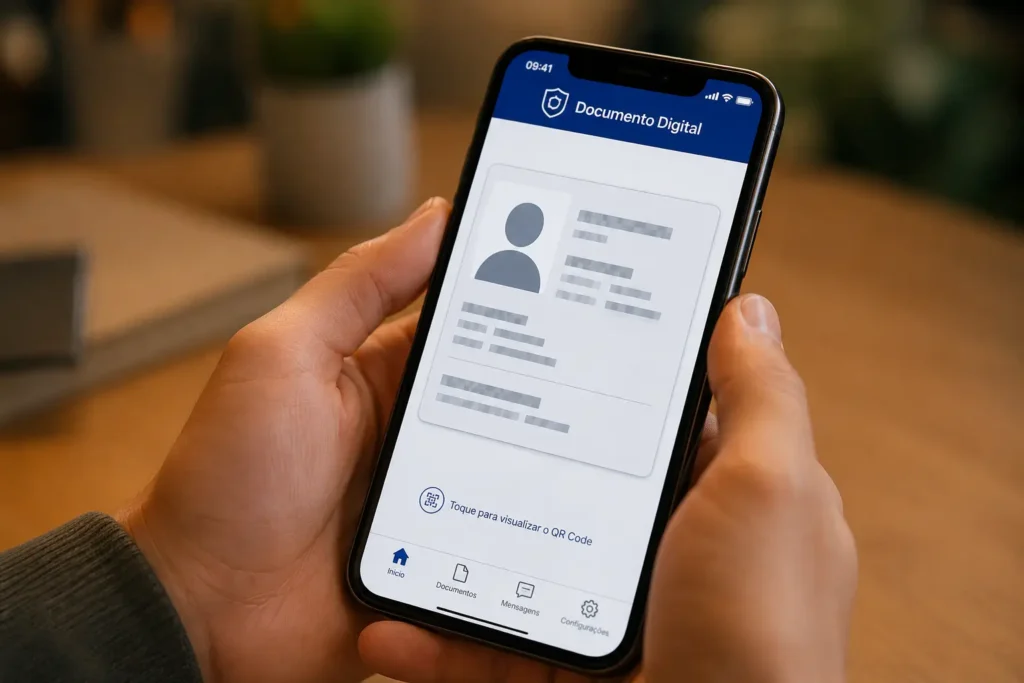 e Título app: guia completo para baixar e usar nas Eleições 2026 e titulo app 3 1 Ilustração gerada por IA representando o uso do e Título app no celular